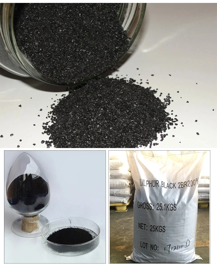 2020 Factory Price Dyestuffs Sulphur Black Br200% for Textile Dye
